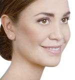 0.44ct Diamond And 9k Gold Daisy Earrings - H4537