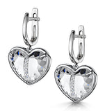 Quartz And Diamond Stellato Earrings 0.05ct In 9k White Gold