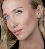 0.33ct Ruby And Diamond Stellato Earrings In 9k White Gold