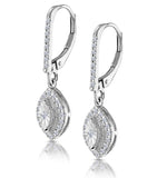 Masami Diamond Marquise Earrings 0.20ct Pave Set In 9k White Gold