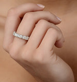 Mens 3ct G/vs Diamond Platinum Full Band Ring