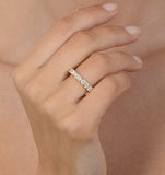 Mens 3ct H/si Diamond 18k Gold Full Band Ring