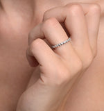 Eternity Ring Hannah 18k White Gold Diamond 0.50ct H/si