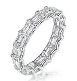 Sofia Diamond Eternity Ring Emerald Cut 2ct Vvs Platinum Size H-i