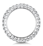 Francesca Diamond Eternity Ring Emerald Cut 3.75ct Vvs Platinum J-n