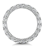 Viola Diamond Eternity Ring Emerald Cut 4ct Vvs Platinum Size H-i