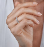 Gabrielle Diamond Eternity Ring Princess Cut 4.16ct Vvs Platinum J-n