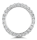 Gabrielle Diamond Eternity Ring Princess Cut 2.4ct Vvs Platinum J-n