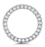 Sienna Diamond Eternity Ring Oval Cut 2ct Vvs Platinum Size O-w