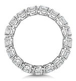 Serena Diamond Eternity Ring Oval Cut 3.9ct Vvs Platinum Size J-n