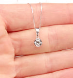 Emily 18k White Gold Diamond Pendant Necklace 0.25ct