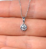 Emily Platinum Diamond Pendant Necklace 0.33ct H/si
