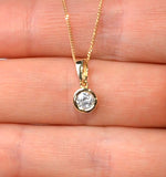 Emily 18k Gold Diamond Pendant Necklace 0.33ct