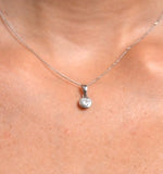 Certified Diamond 0.50ct Emily 18k White Gold Pendant Necklace G/si1