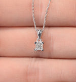 Olivia 18k White Gold Diamond Pendant Necklace 0.25ct H/si