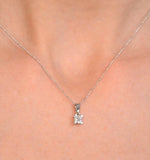 Olivia Platinum Diamond Pendant Necklace 0.33ct H/si