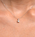 Olivia 18k White Gold Diamond Pendant Necklace 0.50ct G/vs