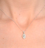 Ella 18k White Gold Diamond Marquise Pendant 0.73ct G/vs