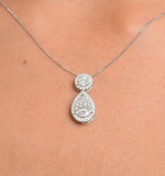 1ct Diamond And 18k White Gold Galileo Pendant Fs26