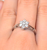 0.25ct H/si Diamond And Platinum Ring - Ft20-47jus