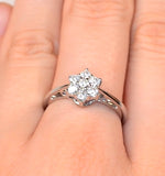 0.50ct H/si Diamond And Platinum Ring - Ft20-72jus
