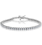 3ct Diamond Tennis Bracelet Claw Set In 9k White Gold