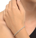 4ct Diamond Tennis Bracelet Claw Set In 9k Yellow Gold