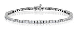 4ct Diamond Tennis Bracelet Claw Set In 9k White Gold