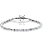 1ct Diamond Tennis Bracelet Claw Set In 9k White Gold