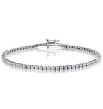 2ct Diamond Tennis Bracelet Claw Set In 9k White Gold