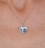 White Topaz And Diamond Stellato Pendant Necklace In 9k White Gold