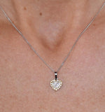 Diamond Stellato Pendant In 9k White Gold