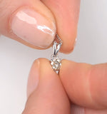 0.25ct Diamond Solitaire Chloe Solitaire Necklace In 9k White Gold