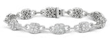 5ct And 18k White Gold Diamond Bracelet -  J3354