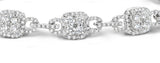 5ct And 18k White Gold Diamond Bracelet -  J3354