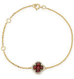 Ruby 1.18ct And Diamond 18k Gold Alegria Bracelet