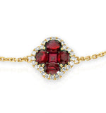Ruby 1.18ct And Diamond 18k Gold Alegria Bracelet