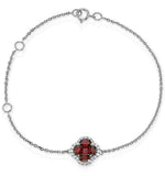 Ruby 1.18ct And Diamond 18k White Gold Alegria Bracelet