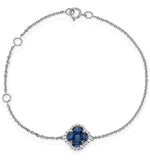Sapphire 1.11ct And Diamond 18k White Gold Alegria Bracelet