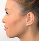 Diamond Hoop Earrings 0.20ct 9k White Gold