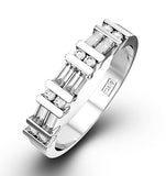 Jessica 18k White Gold Diamond Eternity Ring 0.50ct H/si