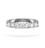 Chloe 18k White Gold Diamond Eternity Ring 0.50ct H/si