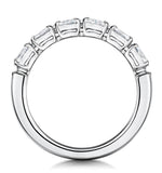 Helene Diamond Eternity Ring Oval Cut 1.1ct Vvs 18kw Size J-n