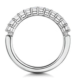 Clara Diamond Eternity Ring Princess Cut 0.88ct Vvs Platinum Size H-i