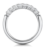 Norah Diamond Eternity Ring Emerald Cut 1.5ct Vvs 18kw Size J-n