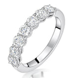 Lenora Diamond Eternity Ring Round Cut 1.8ct Vvs Platinum Size J-n