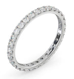 Erin Lab Diamond Pave Eternity Ring Platinum 1.00ct H/si
