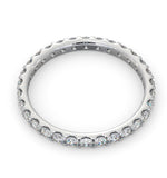 Erin Lab Diamond Pave Eternity Ring 18k White Gold 1.00ct G/vs