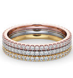 Eternity Ring Diamond Erin 1.50ct H/si In Three Tone 18k Gold