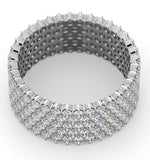 Mens 3ct G/vs Diamond Platinum Full Band Ring